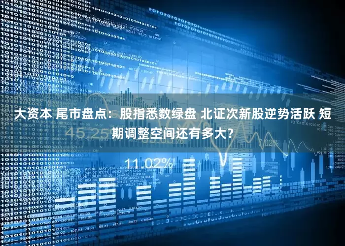 大资本 尾市盘点：股指悉数绿盘 北证次新股逆势活跃 短期调整空间还有多大？