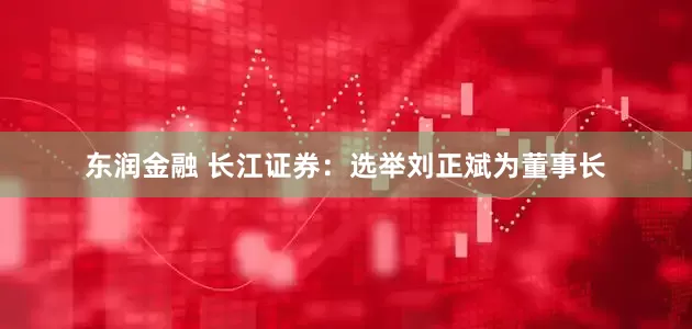 东润金融 长江证券：选举刘正斌为董事长